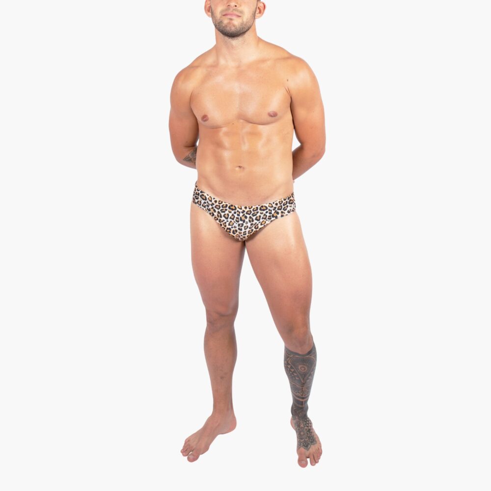 speedos leopard brallor banana hammock modell